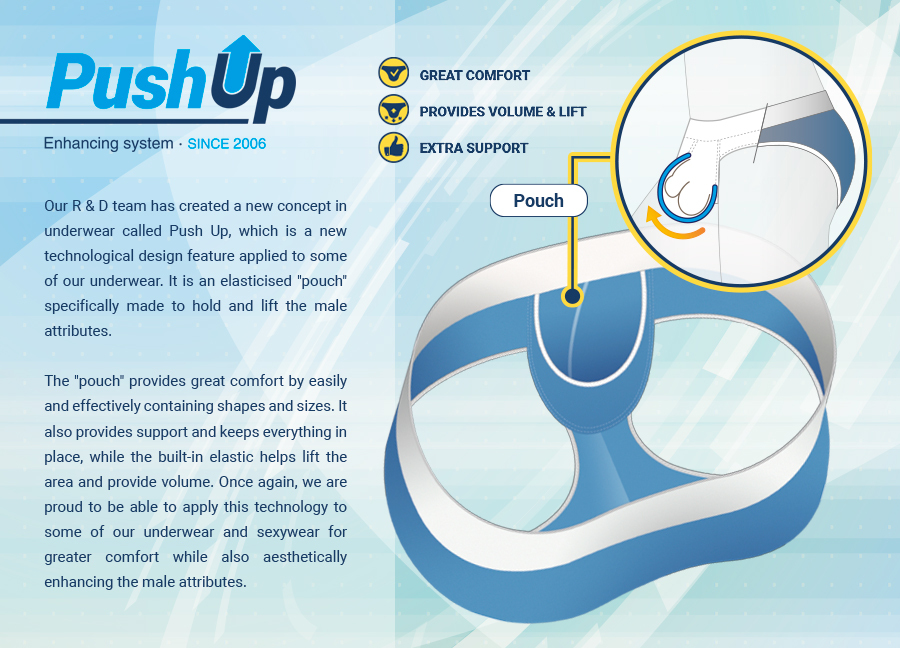 Push Up rugalmas belső pouch