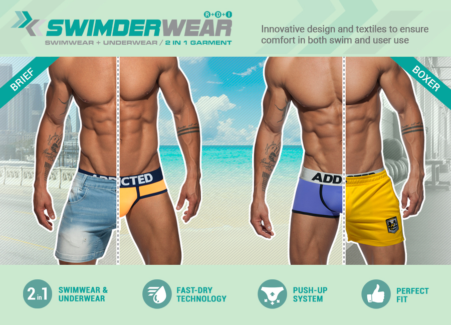 Swimderwear alsóneműként és fürdőruhaként